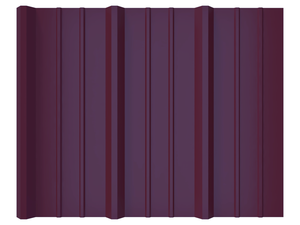 Burgundy Metal Panel