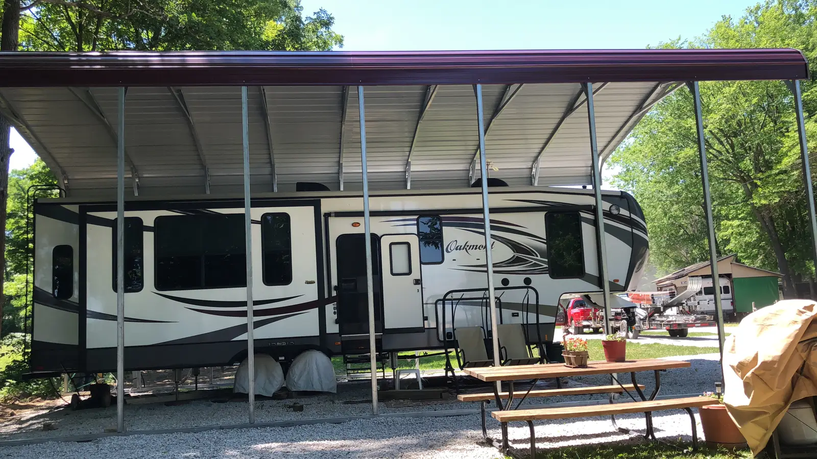 18×30 Metal RV Cover
