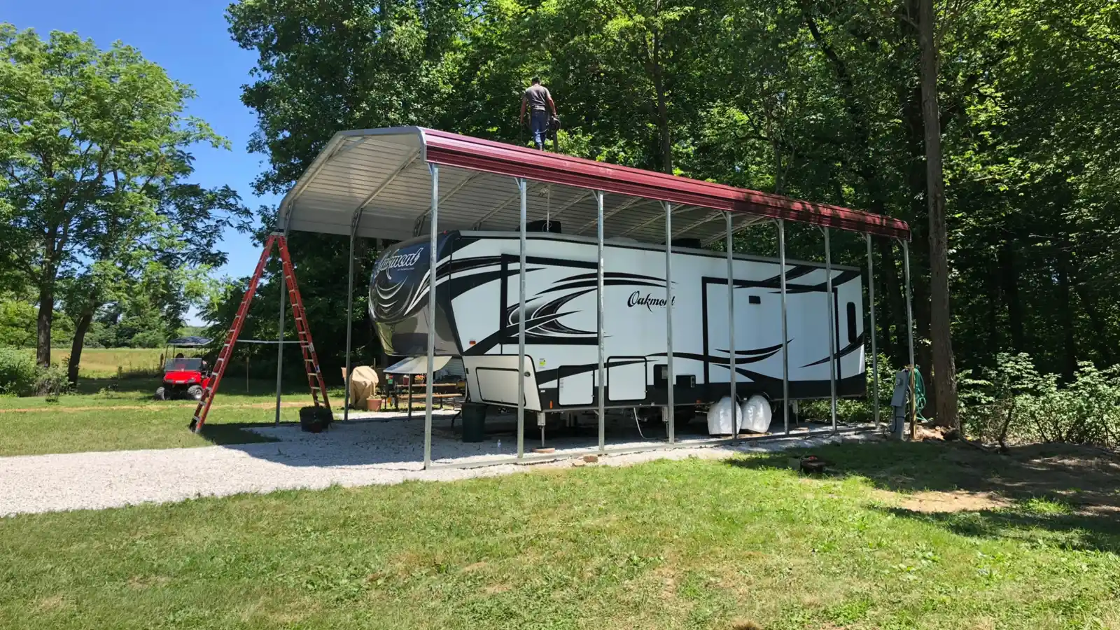 18×40 Metal RV Cover