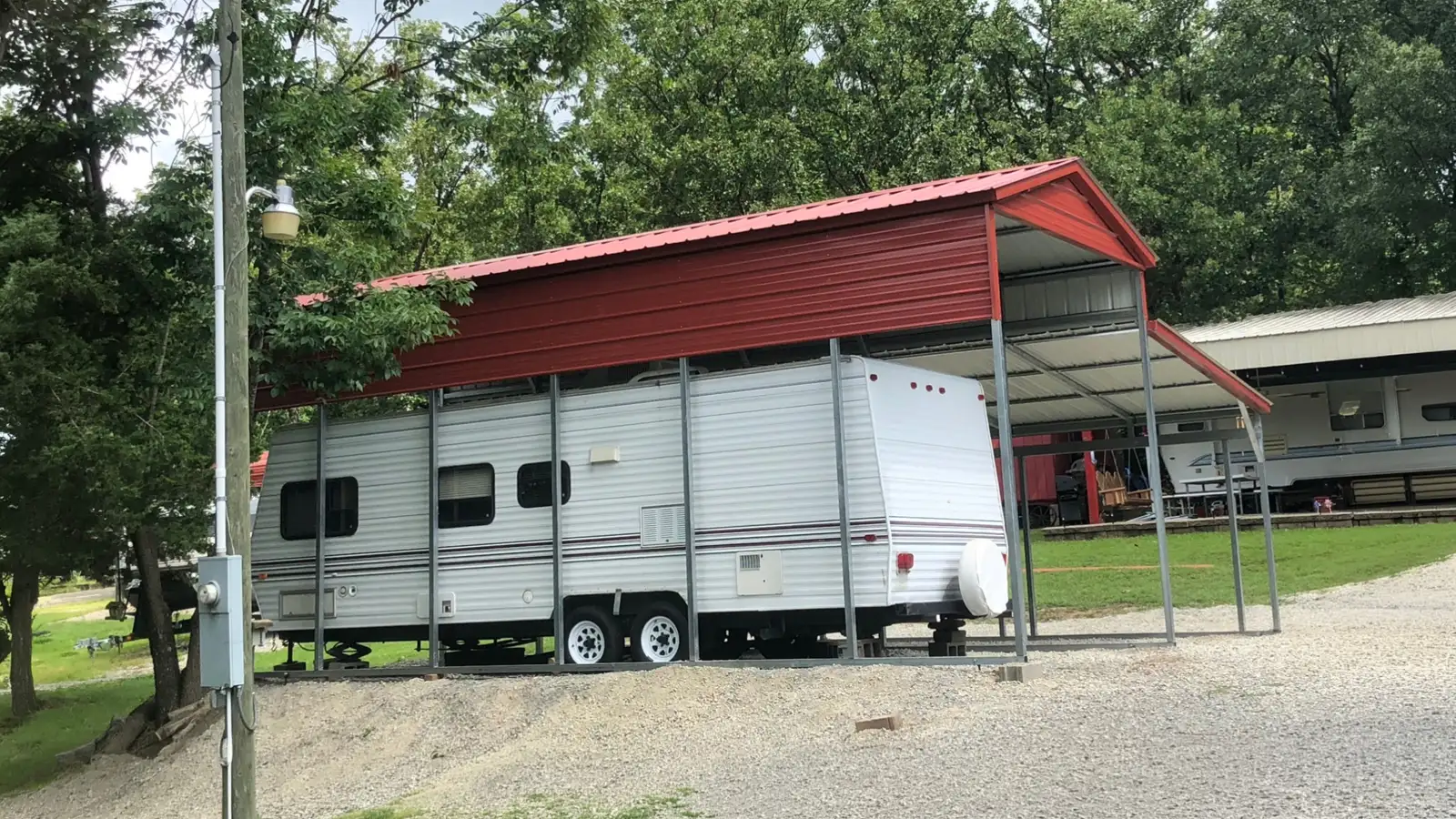 12×30 Metal RV Cover