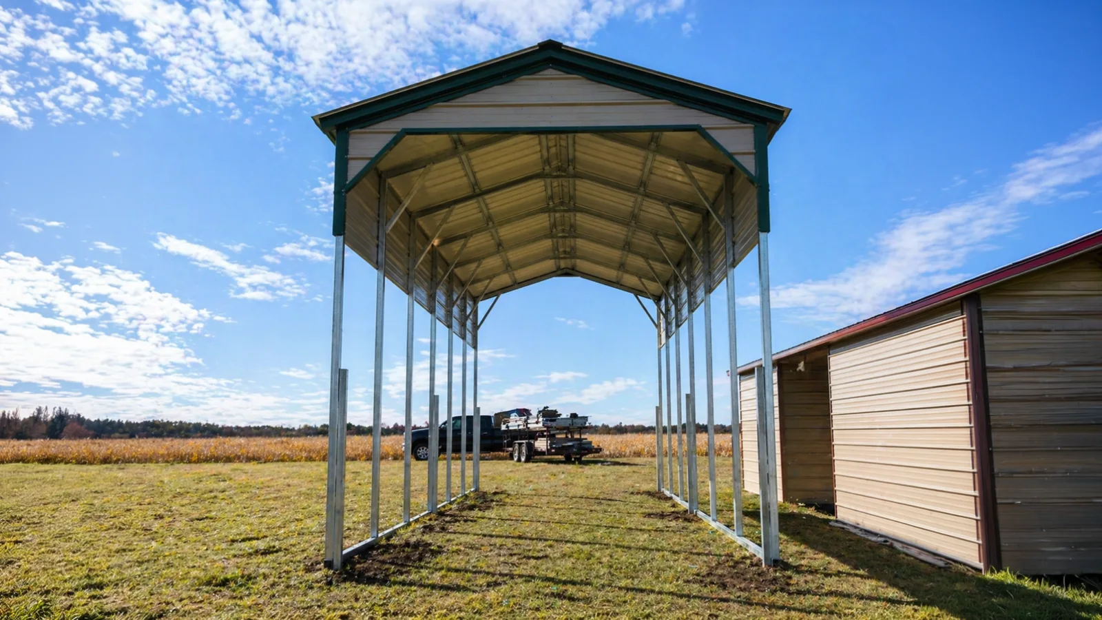12×40 Metal RV Cover