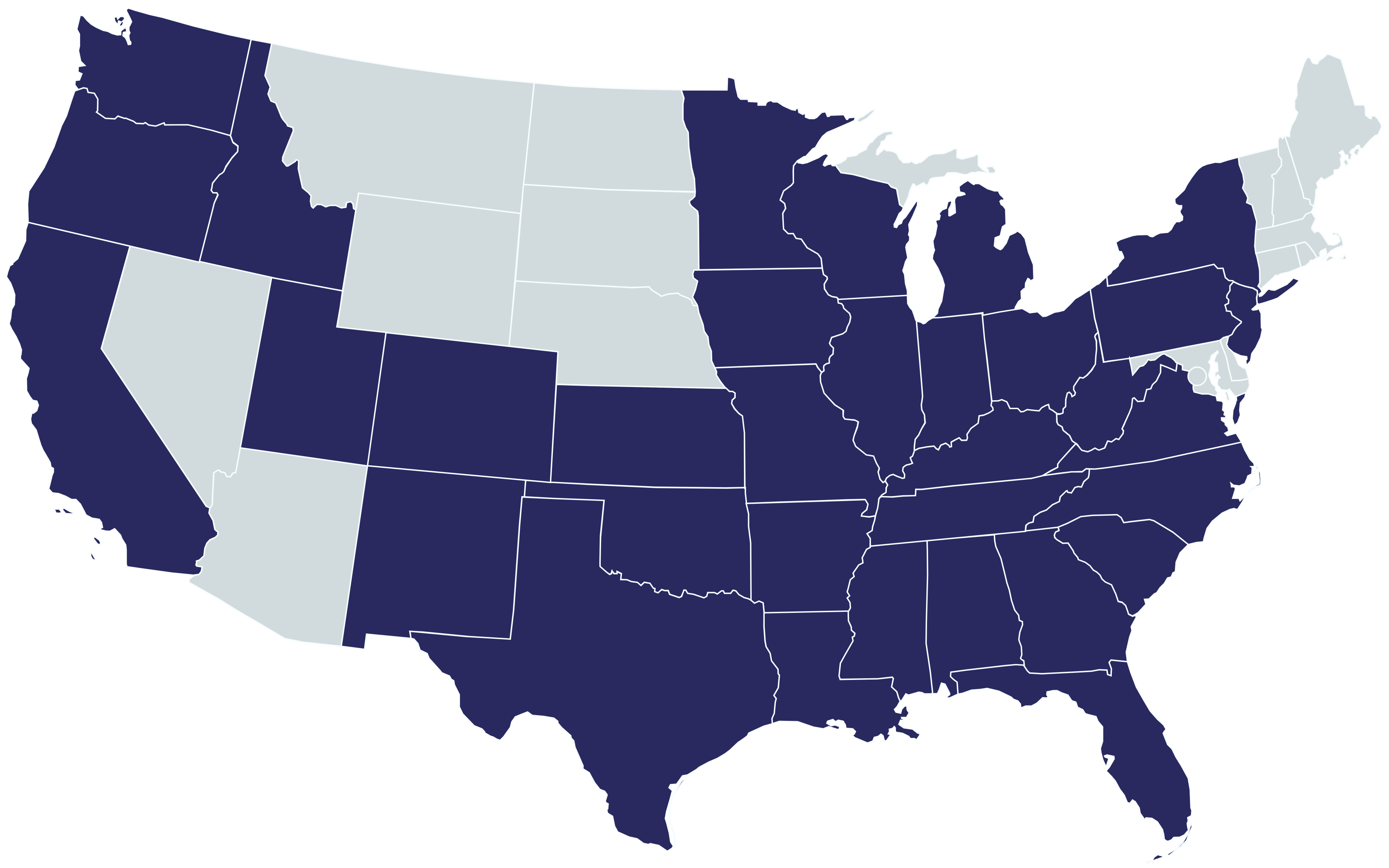 Service area map